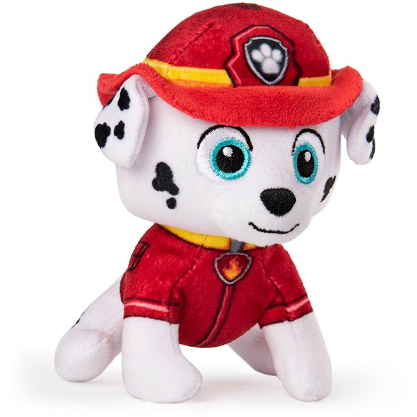 Jucarie de plus PAW PATROL Marshall 6055105_20121060, 3 ani+, 13 cm, alb-rosu
