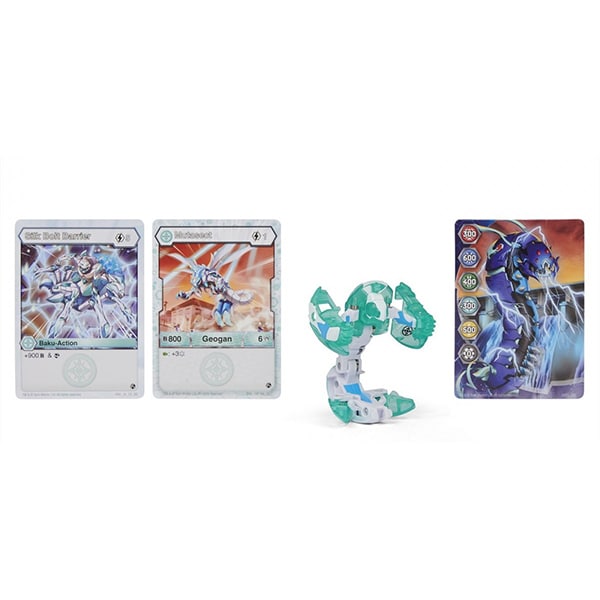 Figurina BAKUGAN Mutasect S3 Geogan 6059850_20129000, 6 ani+, alb-verde deschis