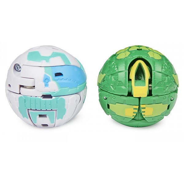 Set 2 figurine BAKUGAN S3 Turtonium si Vicerox 6060138_201295554, 6 ani+, alb-verde