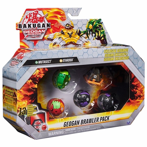 Set figurine BAKUGAN S3 Geogan Brawler Mutasect si Stardox 6060272_20129975, 6 ani+, mulicolor