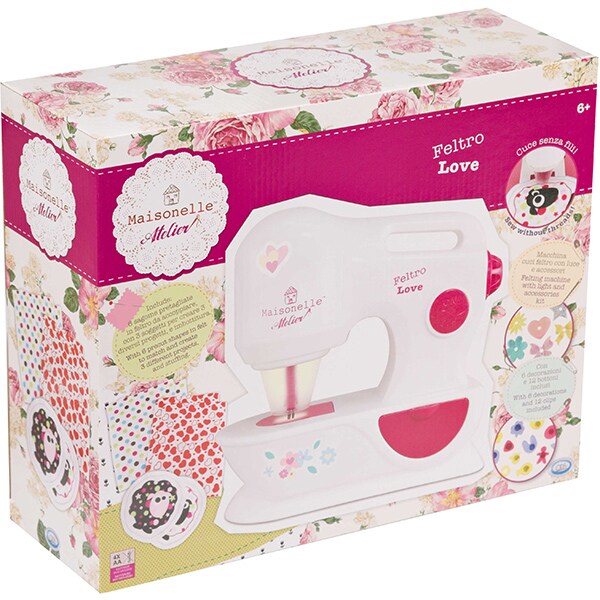 Masina de cusut MAISONELLE 33835J, 6 ani+, alb-roz