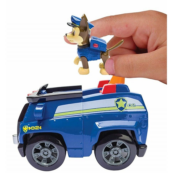 Masina PAW PATROL Chase cu masina de politie 6026050, 3 ani+, albastru-maro