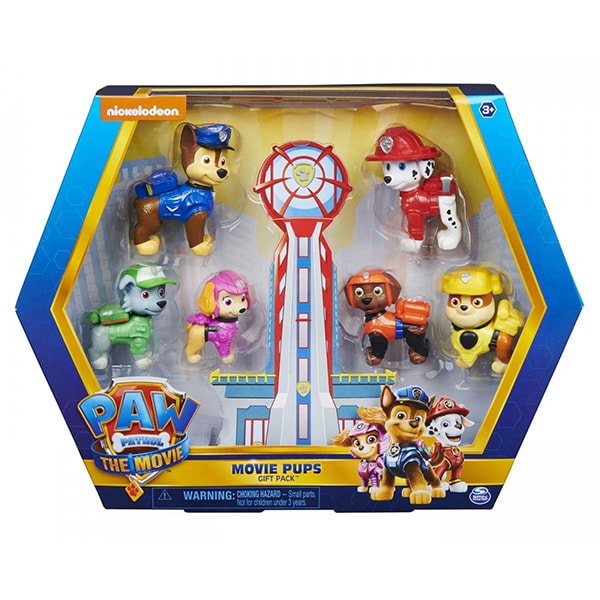 Set 6 figurine PAW PATROL Movie Pups 6060361, 3 ani+, multicolor