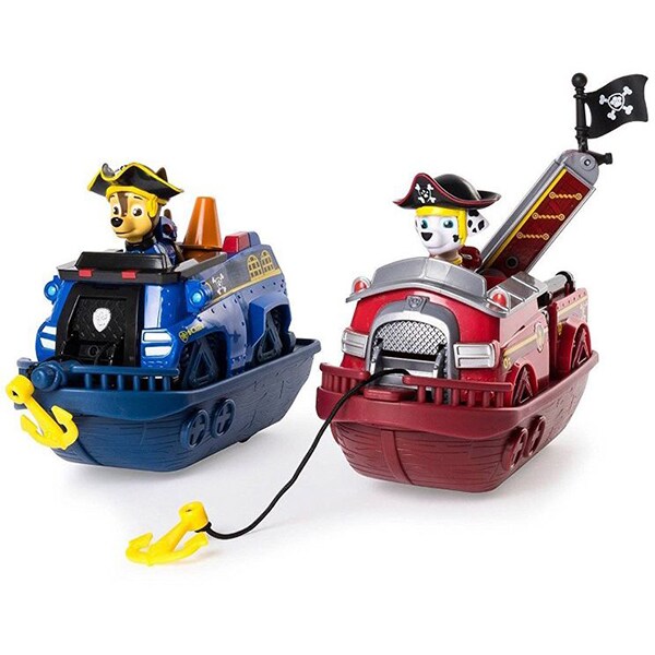 Set barcute SPIN MASTER Paw Patrol Pirate vehicles 6040214, 3 ani+, albastru-rosu