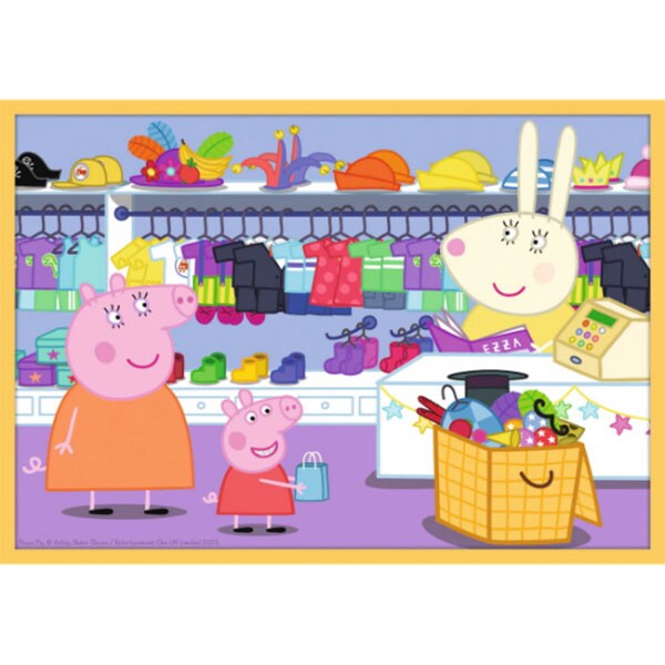 Puzzle 10in1 TREFL Peppa Pig cu prietenii 90358, 4 ani+, 329 piese