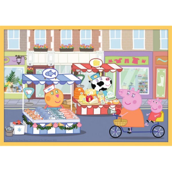 Puzzle 10in1 TREFL Peppa Pig cu prietenii 90358, 4 ani+, 329 piese