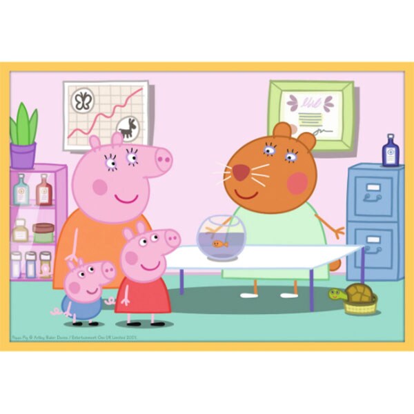Puzzle 10in1 TREFL Peppa Pig cu prietenii 90358, 4 ani+, 329 piese