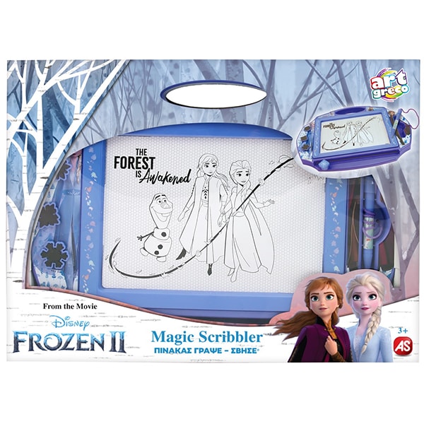Tabla de scris ART GRECO Magic Scribbler - Frozen II 1028-12261, 3 ani+, albastru