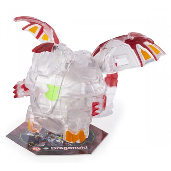 Figurina BAKUGAN Deka Jumbo - Diamond Dragonoid 6051238_20115360, 6 ani+, transparent-rosu