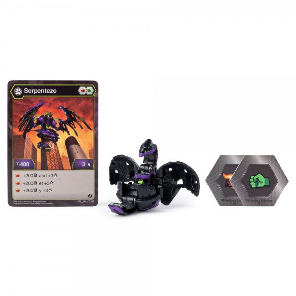 Figurina BAKUGAN Darkus Serpenteze Leviathan Black 6045148_20107949, 6 ani+, negru-mov