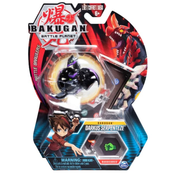 Figurina BAKUGAN Darkus Serpenteze Leviathan Black 6045148_20107949, 6 ani+, negru-mov