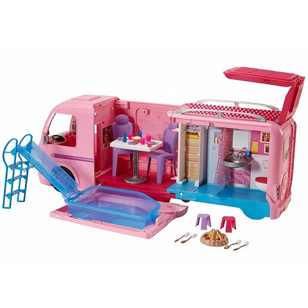Rulota BARBIE MTFBR34, 3 ani+, multicolor