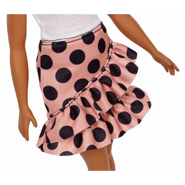 Papusa BARBIE Fashionista MTFBR37-FXL51, 3 ani+, alb-roz