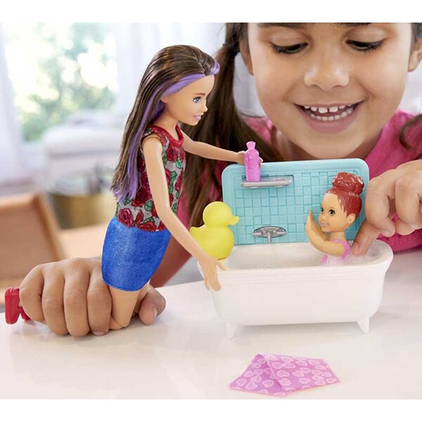 Set BARBIE Family - Facem baita MTFXH05, 3 ani+, multicolor