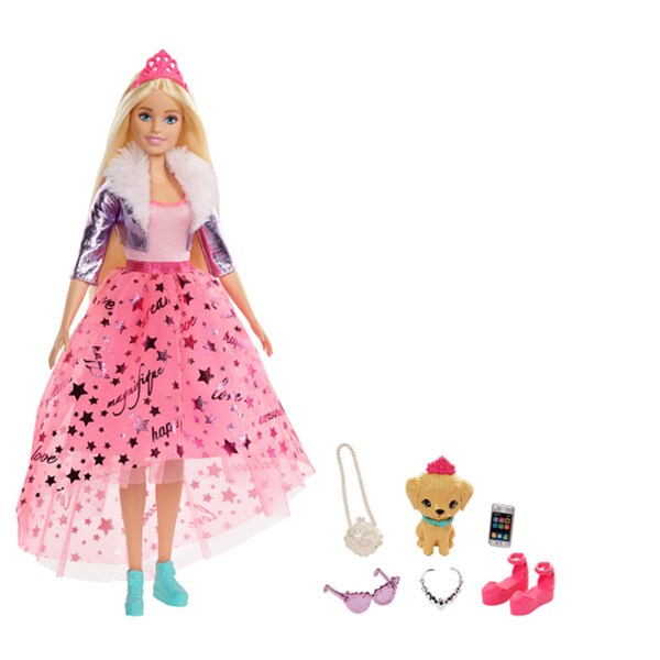 Papusa BARBIE Printesa cu accesorii MTGML76, 3 ani+, multicolor