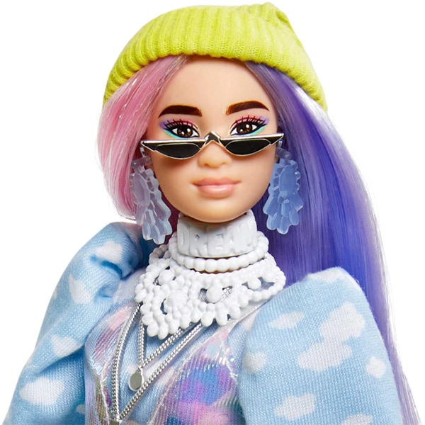 Papusa BARBIE Extra Beanie MTGVR05, 3 ani+, multicolor