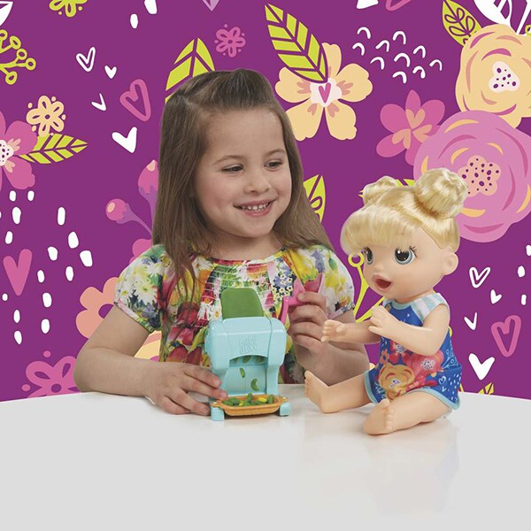 Papusa bebelus BABY ALIVE Snackin' Shapes E3694, 3 ani+, multicolor 