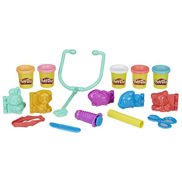 Set PLAY DOH Veterinar C3303, 3 ani+, multicolor