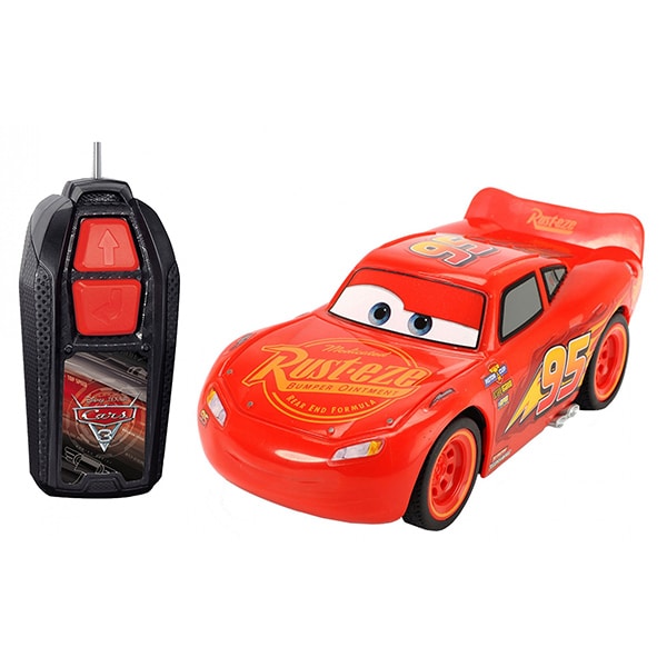 Masinuta cu telecomanda CARS Fulger McQueen , 4 ani+, rosu-negru