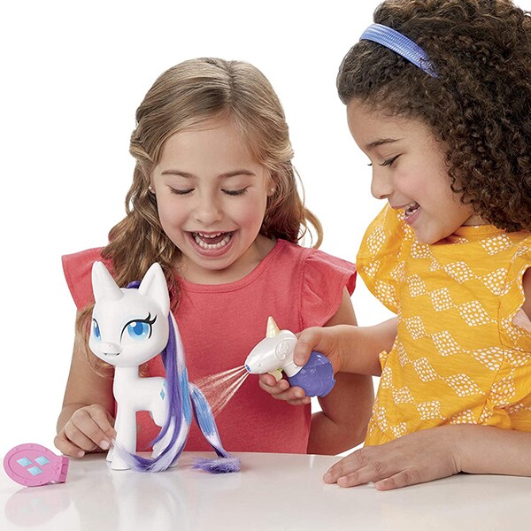 Figurina MY LITTLE PONY Rarity cu par care creste E9104, 3 ani+, alb-mov