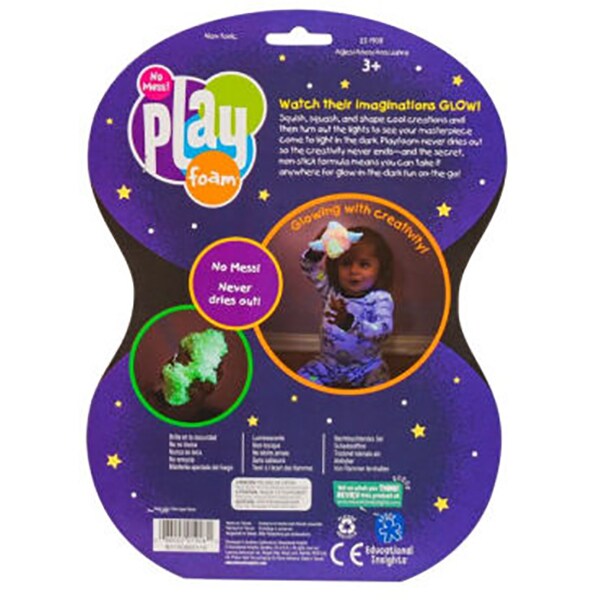 Joc creativ EDUCATIONAL INSIGHTS Spuma de modelat reflectorizanta EI-1908, 3 - 11 ani, 4 buc