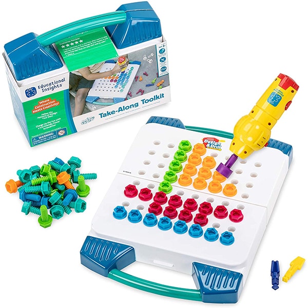 Set de construit EDUCATIONAL INSIGHTS EI-4117, 3 - 7 ani, 61 piese