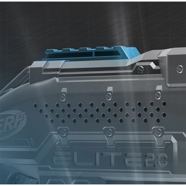 Blaster NERF Elite 2.0 Warden DB-8 E9959, 8 ani+, albastru-portocaliu