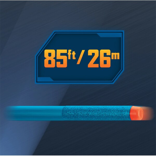 Blaster NERF Elite 2.0 Warden DB-8 E9959, 8 ani+, albastru-portocaliu