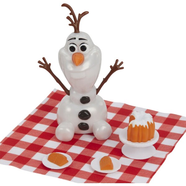 Papusa FROZEN Anna si Olaf la picnic F1583, 3 ani+, bej-mov