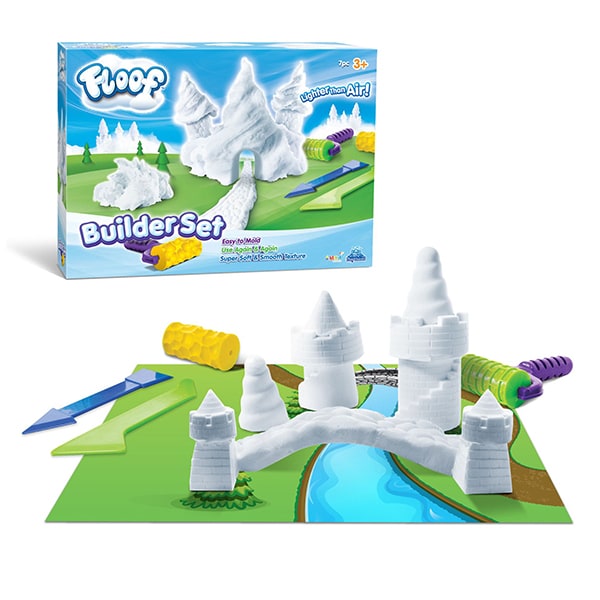 Spuma modelatoare FLOOF Builder set FL4413, 3 ani+, alb