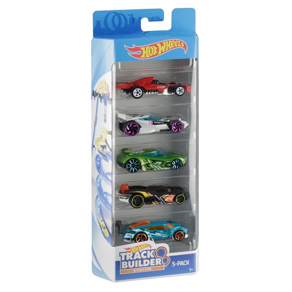 Set 5 masinute HOT WHEELS Track Builder MT1806_FYL22, 3 ani+, multicolor 