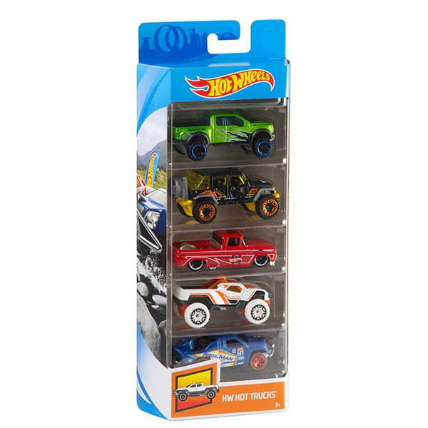 Set 5 masinute HOT WHEELS City MT1806_FYL25, 3 ani+, multicolor 