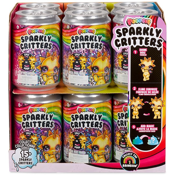 Papusa POOPSIE Slime Sparkly Critters 559870E7C, 6 ani+, multicolor
