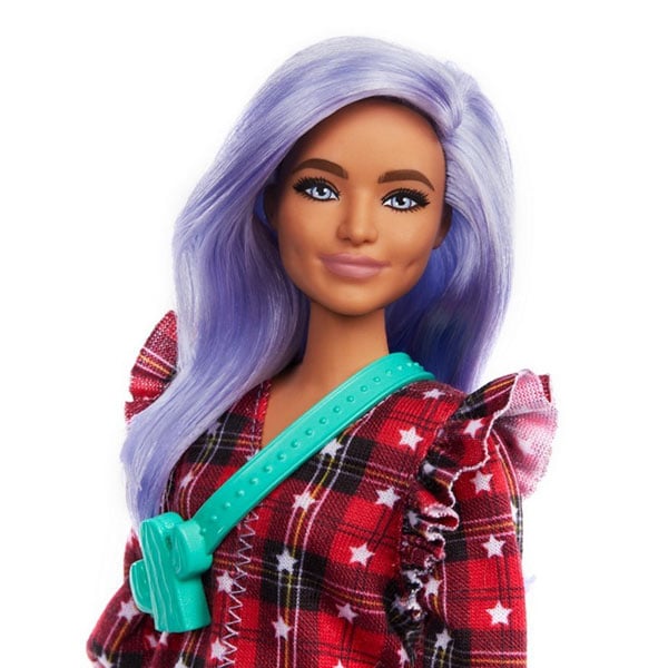 Papusa BARBIE Fashionista MTFBR37_GRB49, 3 ani+, rosu-alb