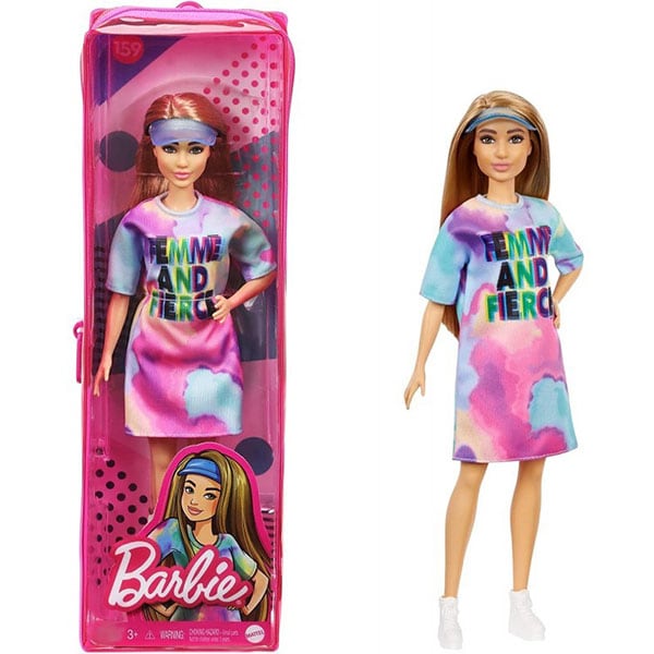 Papusa BARBIE Fashionista MTFBR37_GRB51, 3 ani+, multicolor