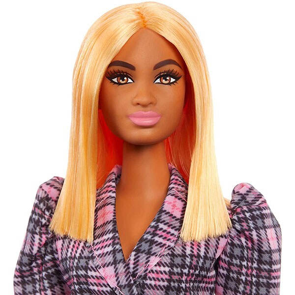 Papusa BARBIE Fashionista MTFBR37_GRB53, 3 ani+, roz-negru
