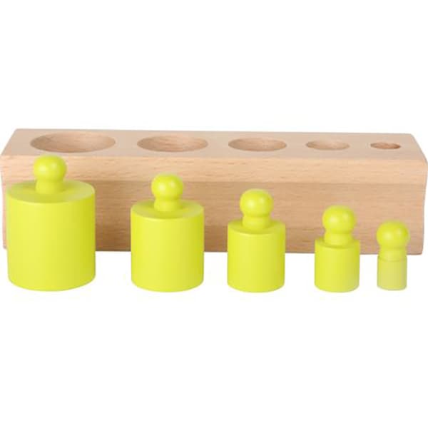 Joc educativ LEGLER Montessori Cilindri LE10525, 3 ani+, lemn, 1 jucator