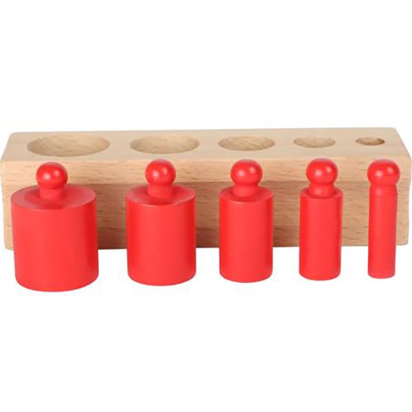 Joc educativ LEGLER Montessori Cilindri LE10525, 3 ani+, lemn, 1 jucator
