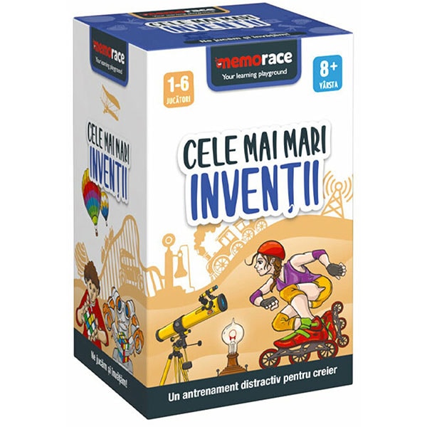 Joc educativ MEMORACE Cele mai mari inventii LG0004, 8 ani+, 58 piese