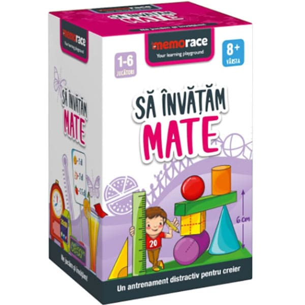 Joc educativ MEMORACE Sa invatam mate LG0006, 8 ani+, 58 piese
