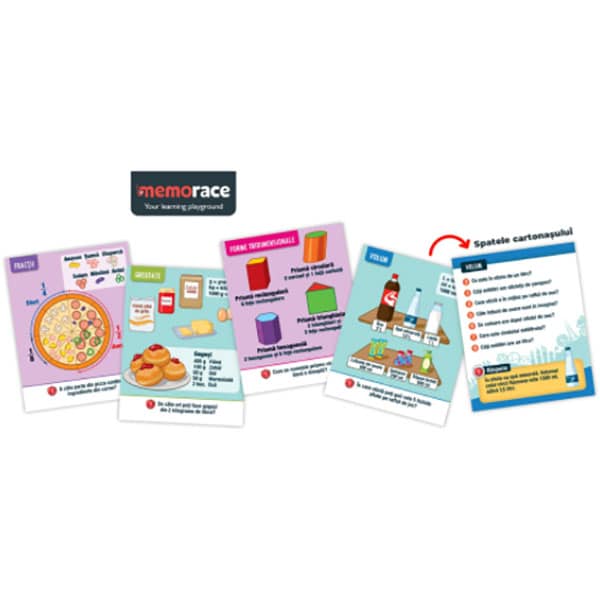 Joc educativ MEMORACE Sa invatam mate LG0006, 8 ani+, 58 piese