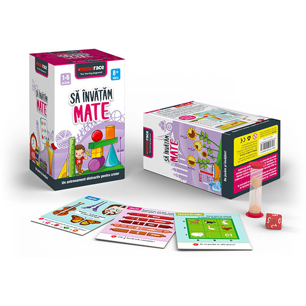 Joc educativ MEMORACE Sa invatam mate LG0006, 8 ani+, 58 piese