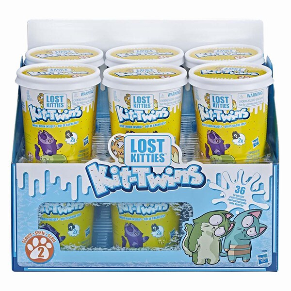 Set figurine LOST KITTIES Kit Twins - Cutie de inghetata E5086, 5 ani+,multicolor