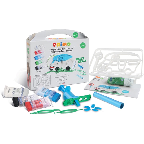 Plastilina PRIMO cu matrita camping MC002913BUC, 5 culori