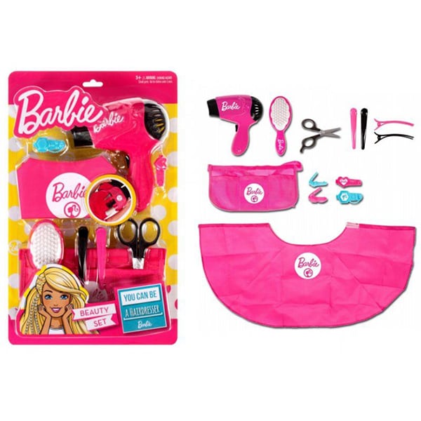 Jucarie de rol MEGA CREATIVE Barbie coafor MC397612, 3 ani+, roz-negru 