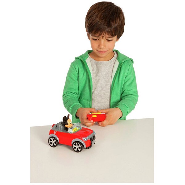 Masina cu telecomanda DISNEY Mickey Mouse masina de oras 181953, 18 luni+, rosu-gri