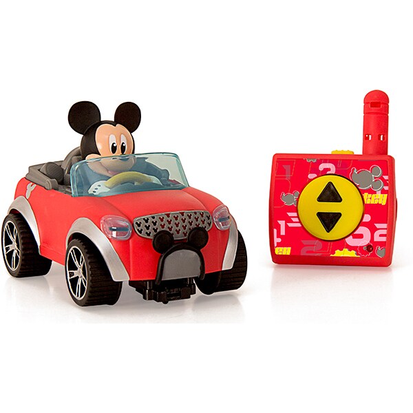 Masina cu telecomanda DISNEY Mickey Mouse masina de oras 181953, 18 luni+, rosu-gri