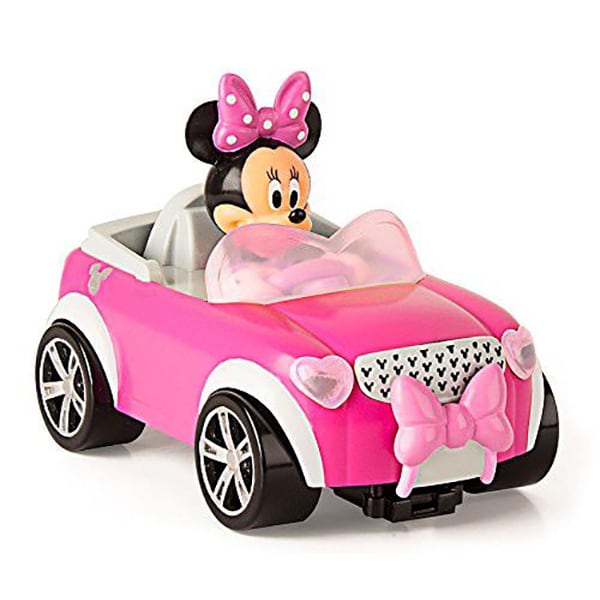 Masina cu telecomanda DISNEY Minnie Mouse masina de oras 182073, 18 luni+, roz-alb