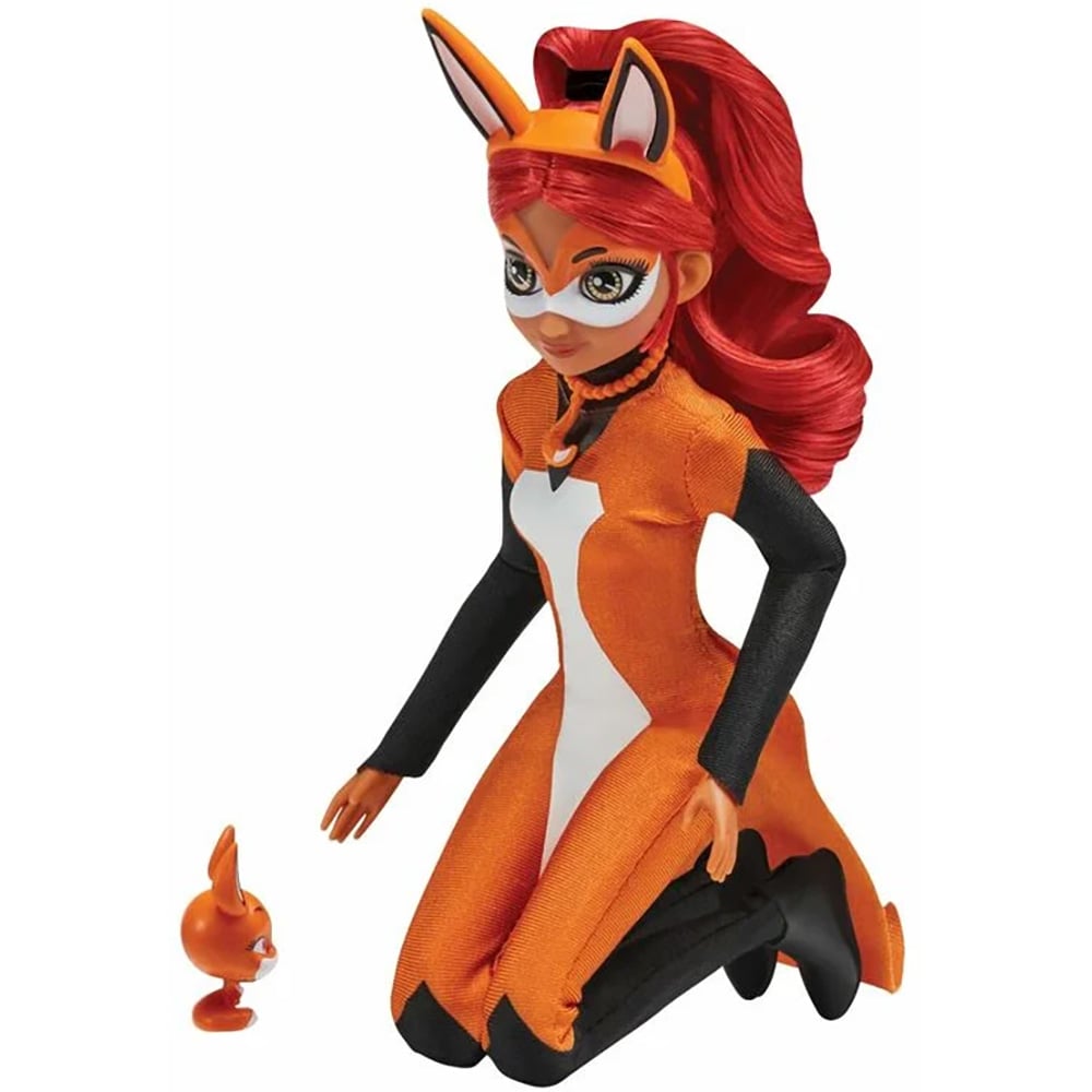 Papusa MIRACULOUS Rena Rouge MLB50004O, 4 ani+, portocaliu-negru