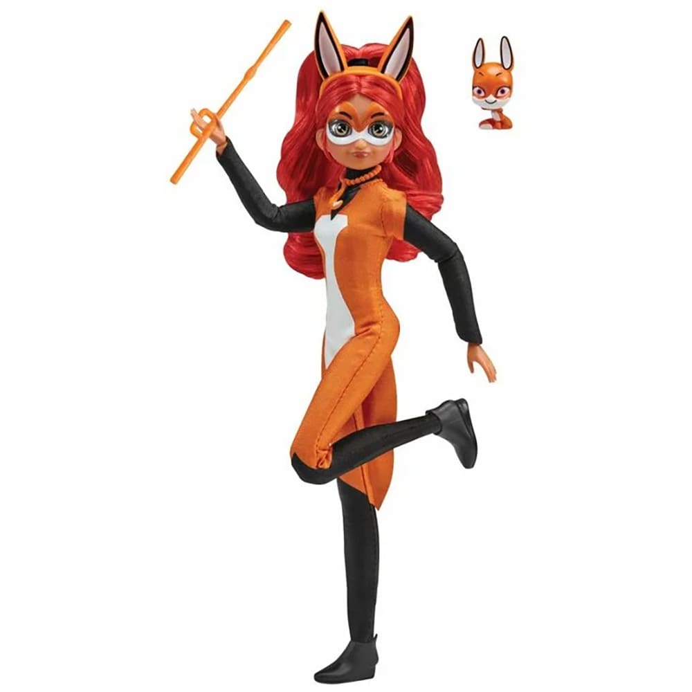 Papusa MIRACULOUS Rena Rouge MLB50004O, 4 ani+, portocaliu-negru